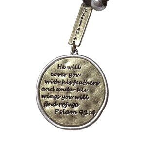 C'est 1946 Inspirational Pendant and Earrings Set Psalms 92:4 NWT